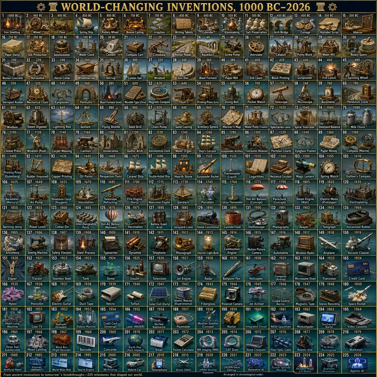 Chronicles of Innovation: A Visual Journey Through Time