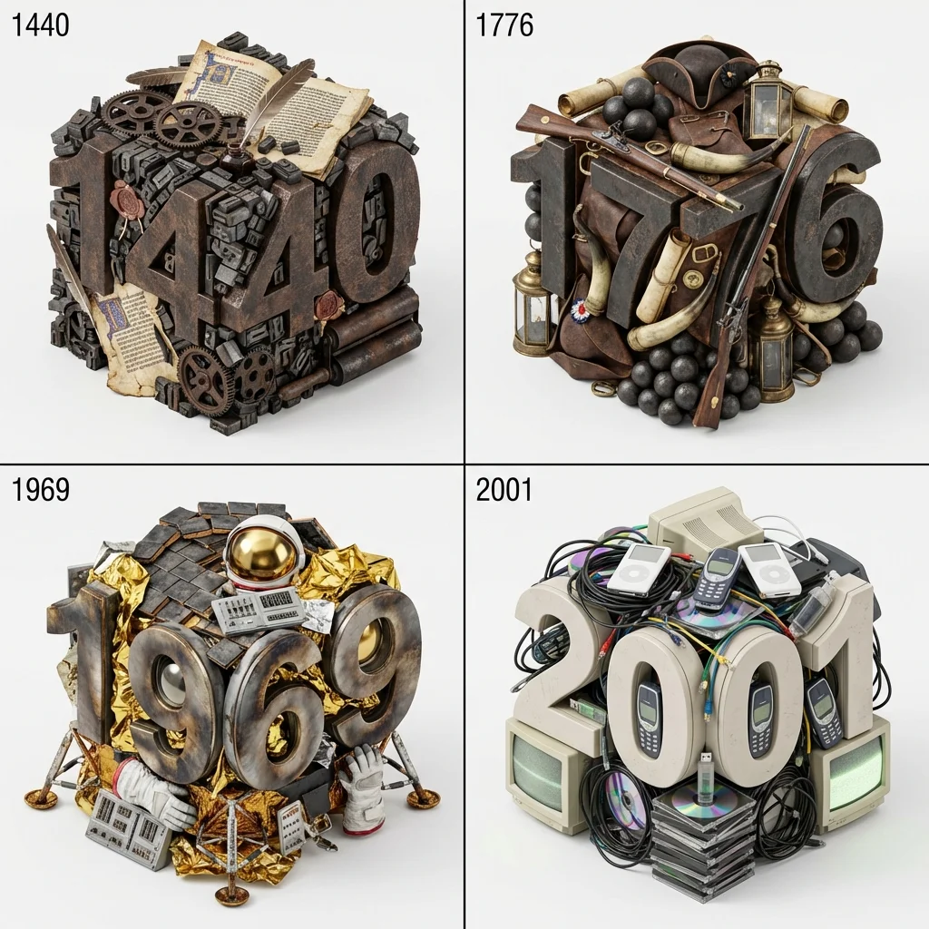 Chronicles of Innovation: Four Pivotal Years and Their Iconic Creations