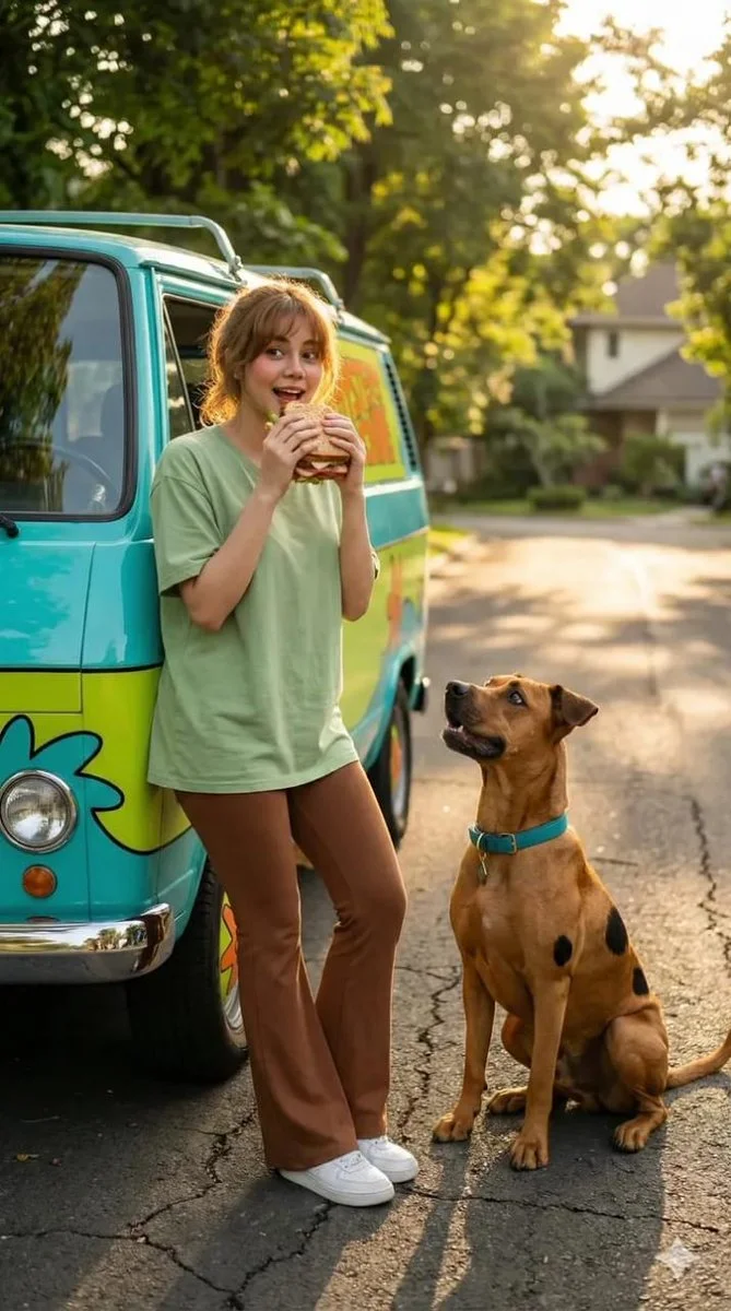 Cinematic Chills: Shaggy Reimagined in a Summer Dream