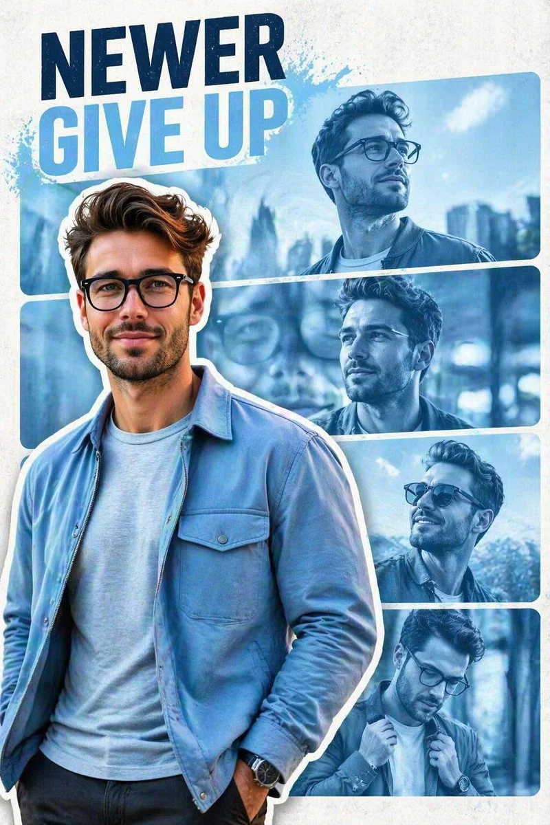 Cinematic Confidence: A Modern Poster Design