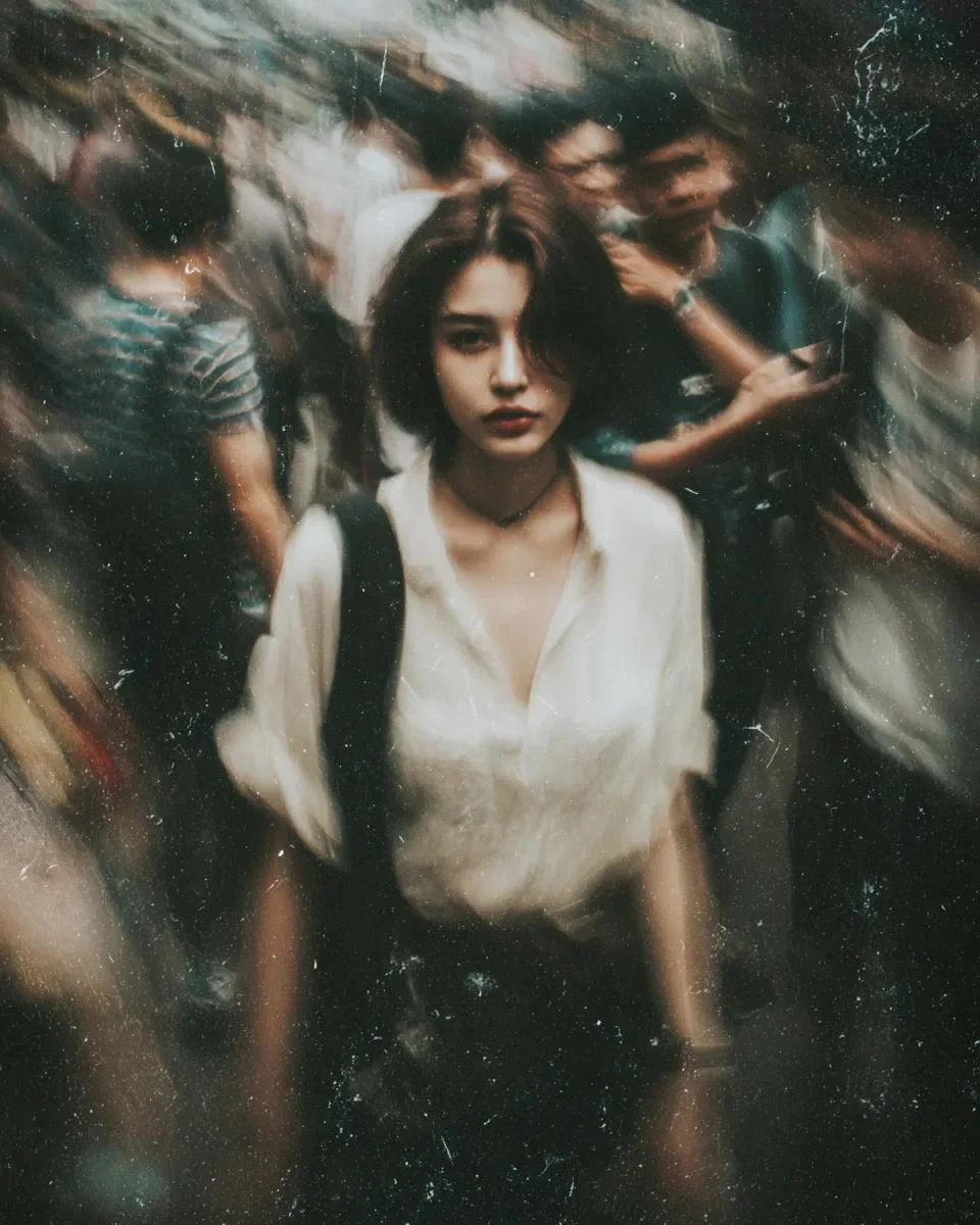 Cinematic Contrast: A Moment Frozen in Motion