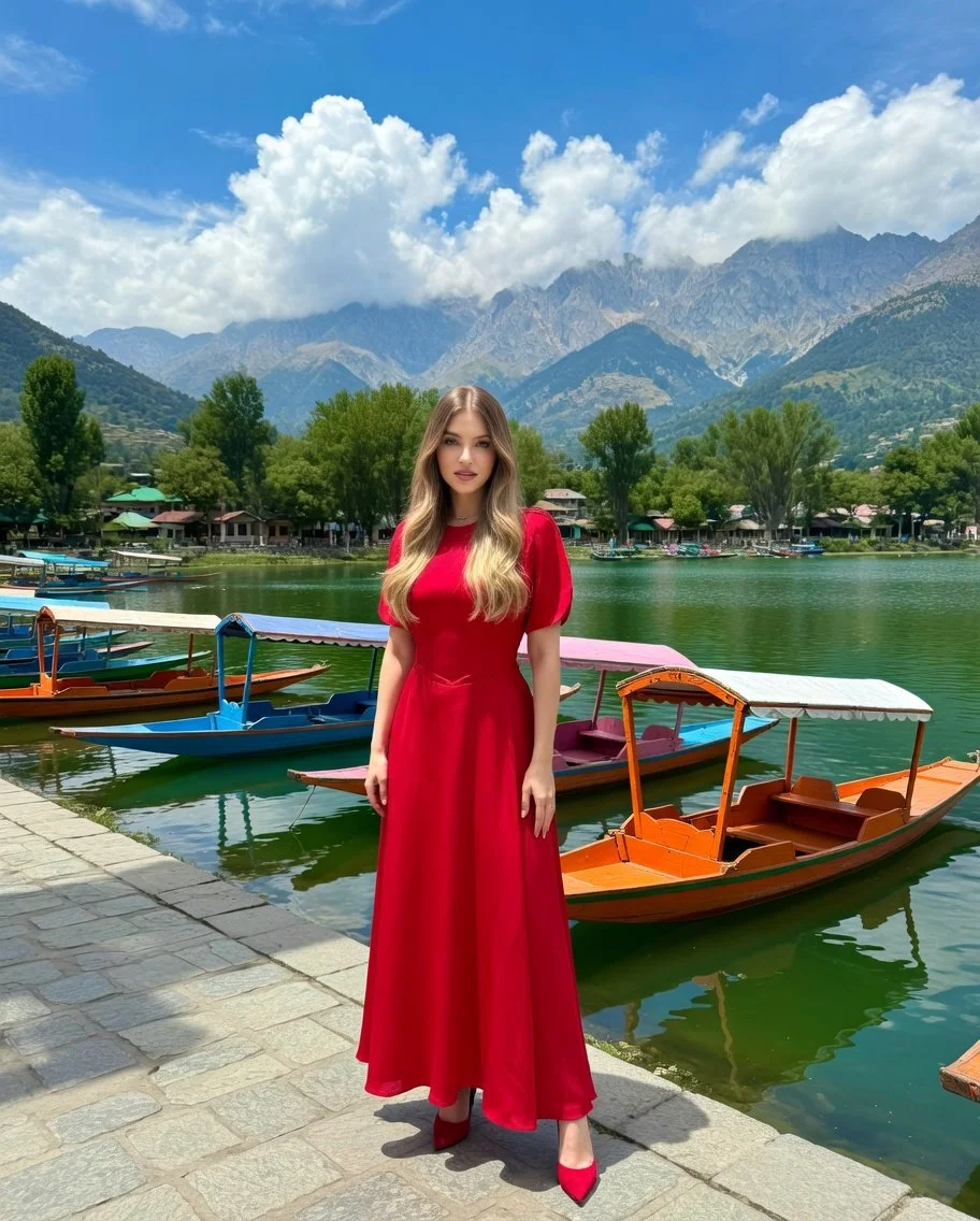 Cinematic Contrast: Modern Elegance Meets Timeless Kashmir Landscape