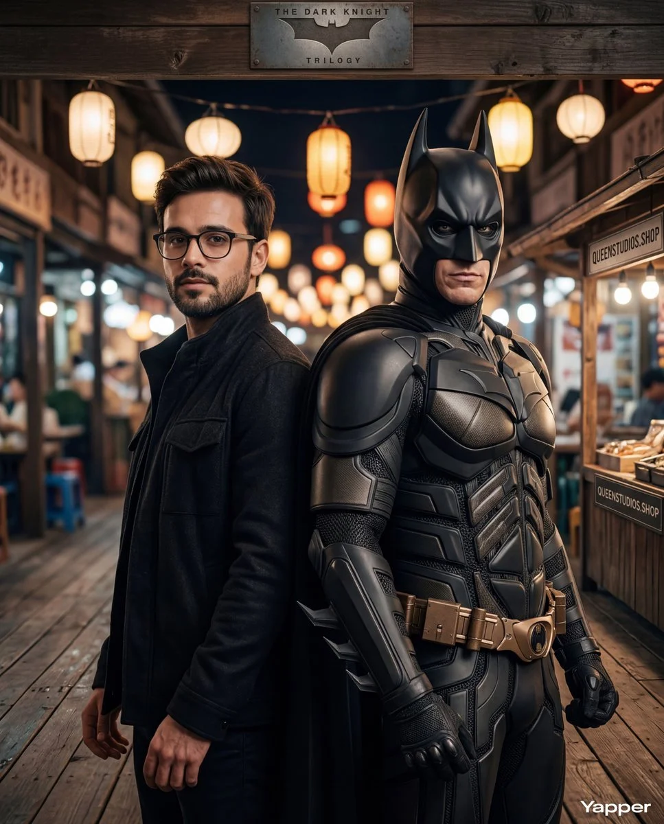 Cinematic Duo: A Night Under Lantern Lights