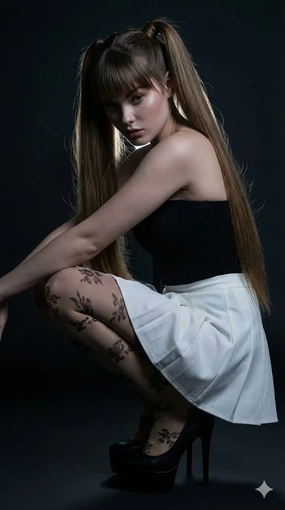 Cinematic Elegance: A Fashion Portrait in Shadows