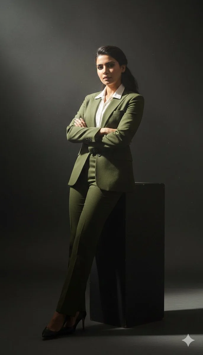 Cinematic Elegance: Studio Portrait Perfection