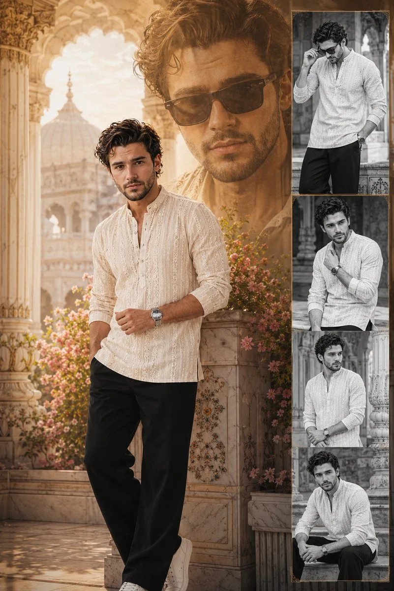 Cinematic Fashion Fusion: A Modern Man's Story