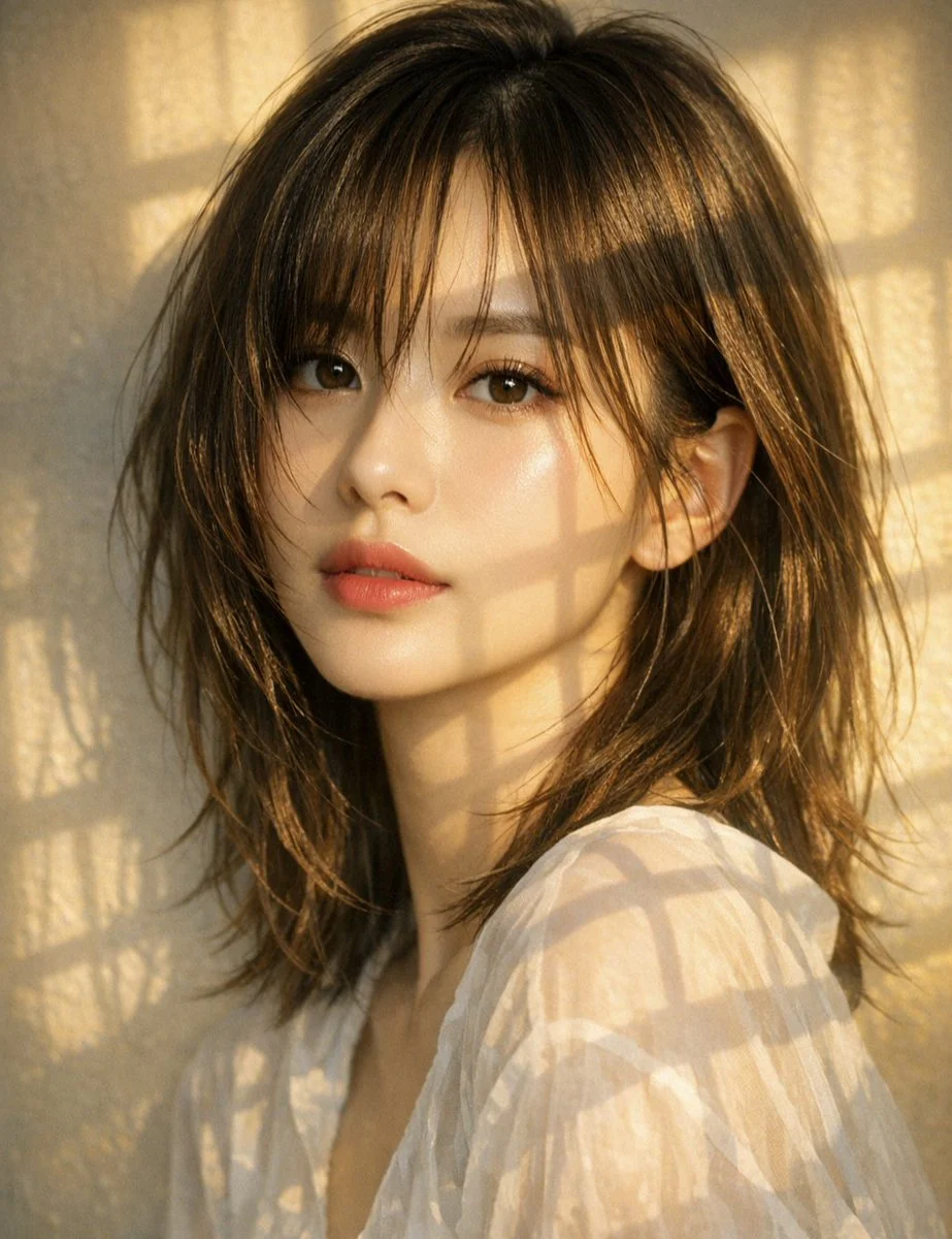 Cinematic Grace: A Dreamy Portrait in Natural Light