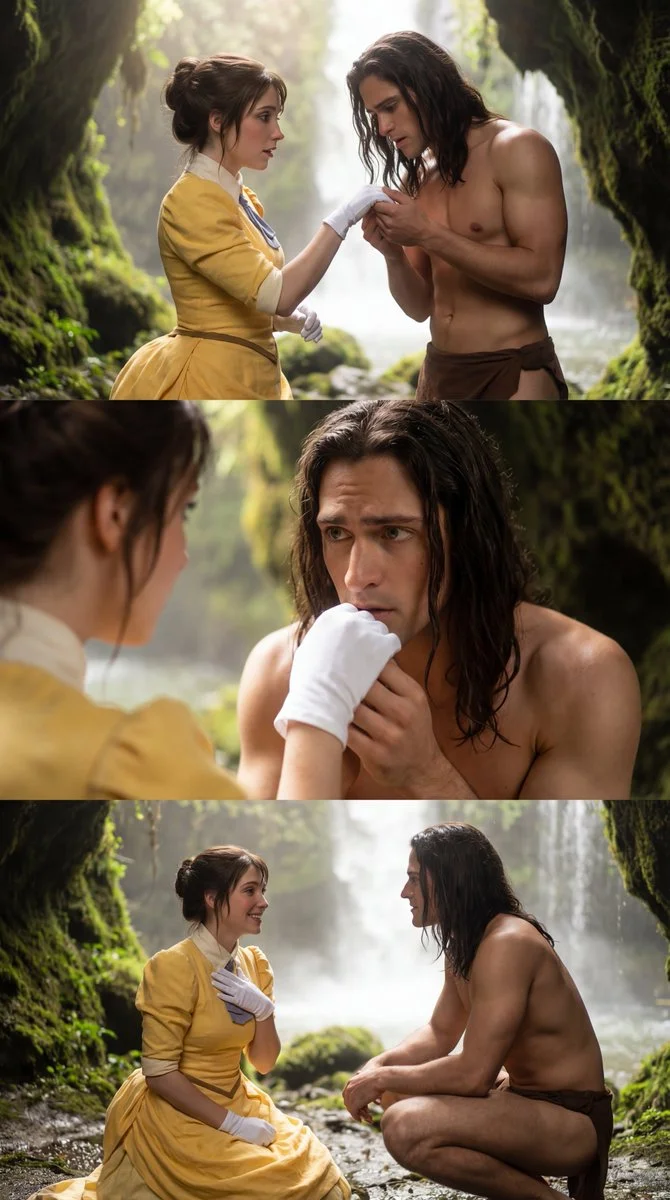 Cinematic Jungle Romance: Tarzan Meets Jane