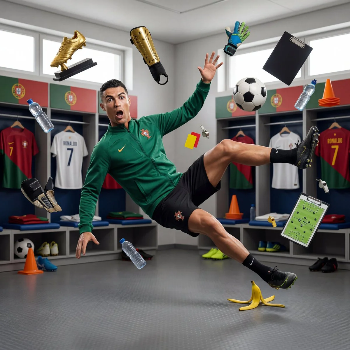 Cinematic Midair Banana Slip for Any Profession