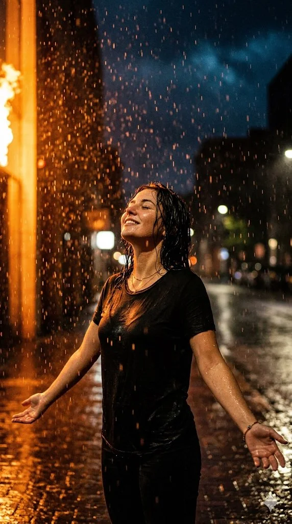 Cinematic Portrait in Stormy Illumination