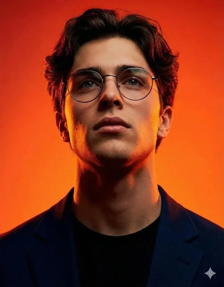 Cinematic Portrait of Modern Intellectual Style