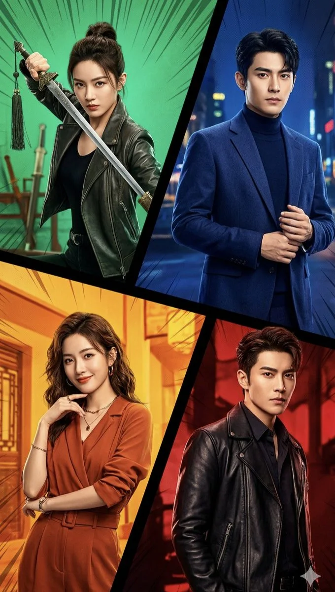 Cinematic Quartet of Action and Elegance