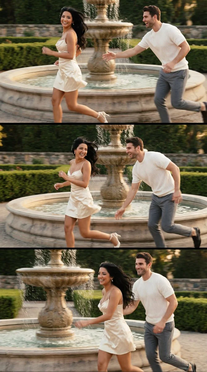 Cinematic Romance in Motion