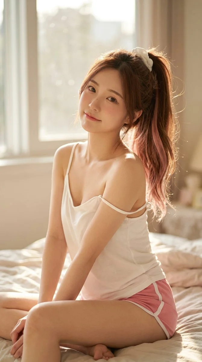 Cinematic Serenity: Play of Light and Mood in Bedroom Scene