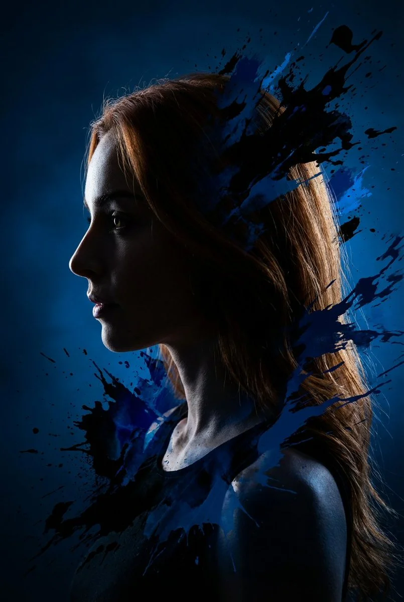 Cinematic Shadow: The Bold Portrait of a Female Figure