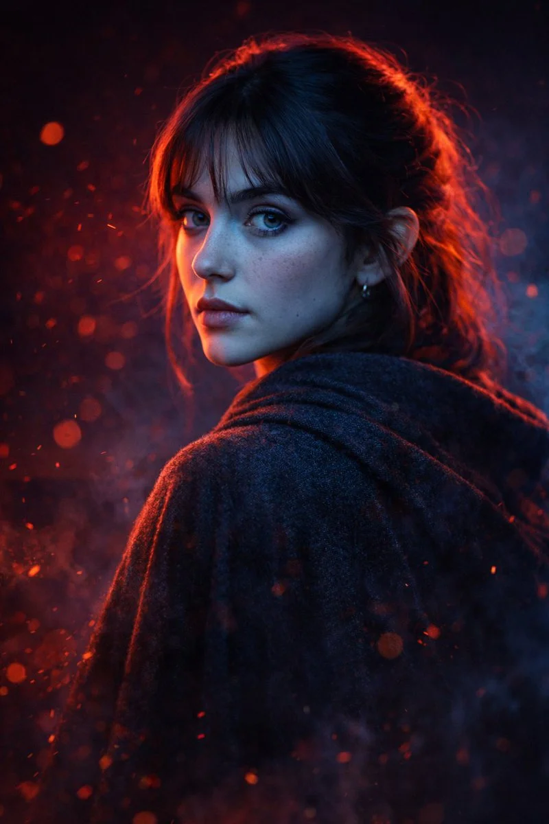 Cinematic Shadows: A Timeless Portrait