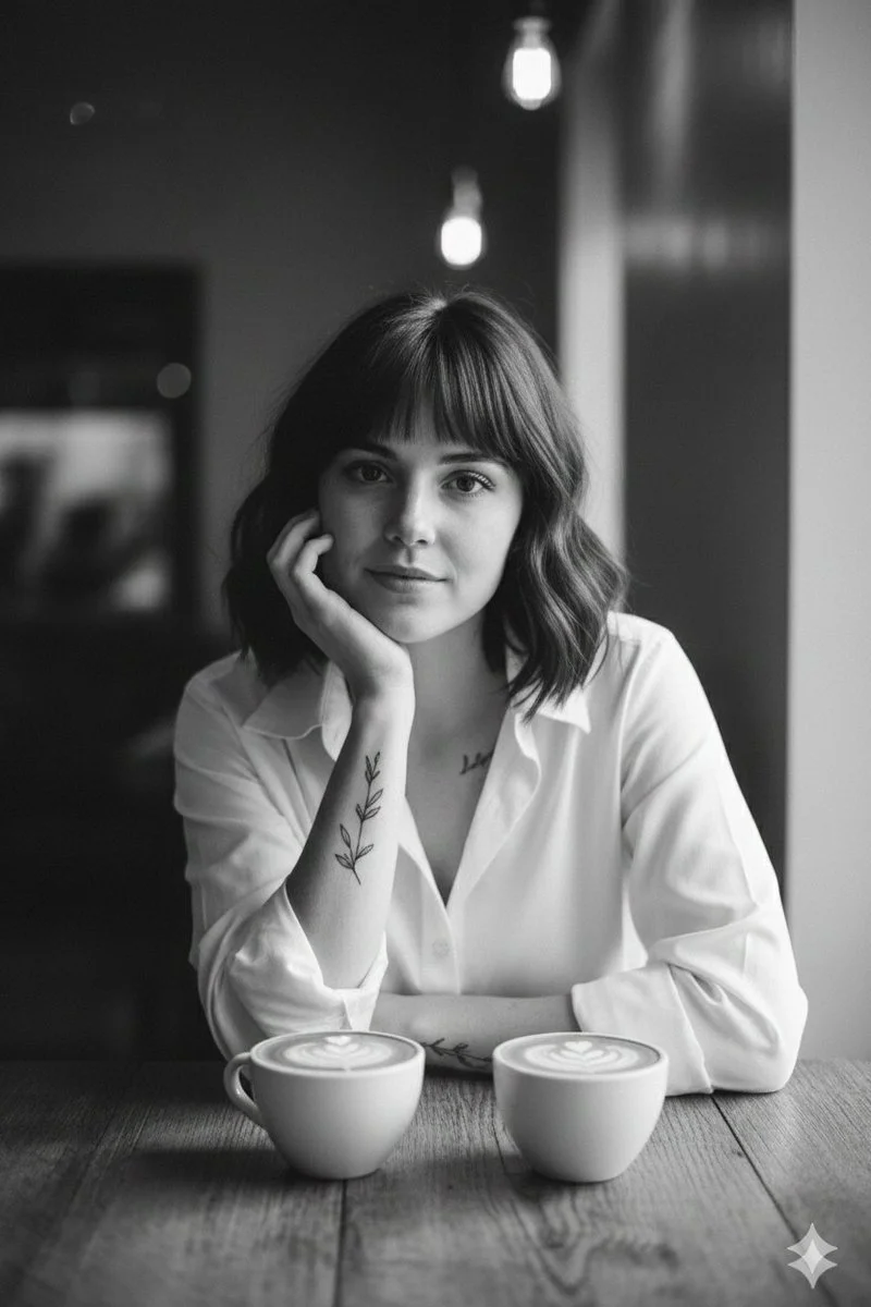 Cinematic Soul: A Moment in Monochrome