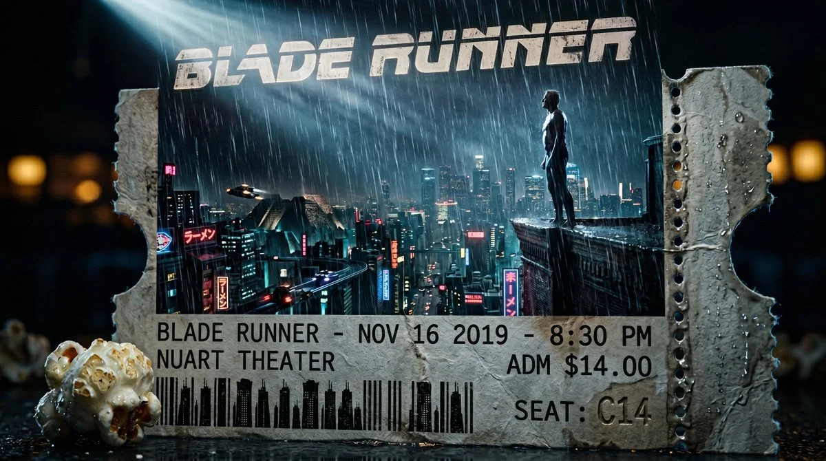 Cinematic Ticket in Flames: A Nano Banana's Last Stand