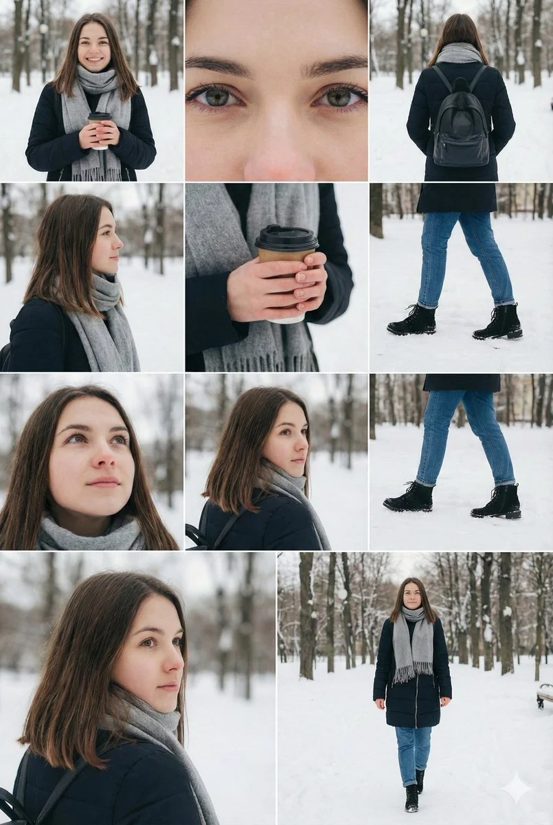Cinematic Winter Walk: A Stylish Journey