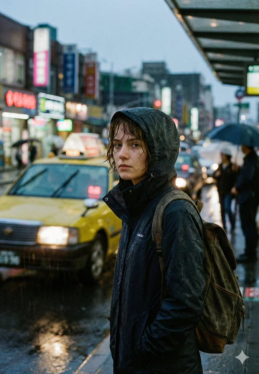 City Rain: A Moment of Solitude