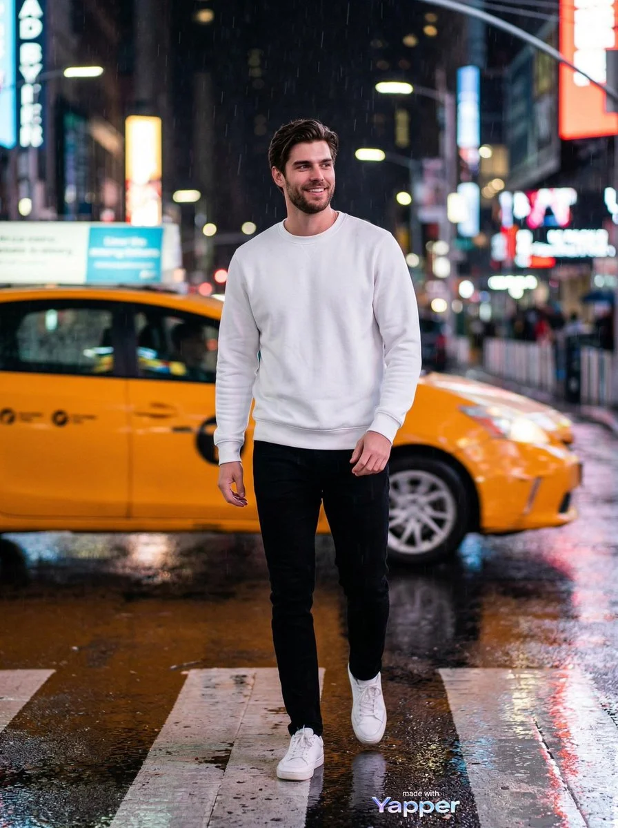 City Streets After Dark: A Night of Motion and Style