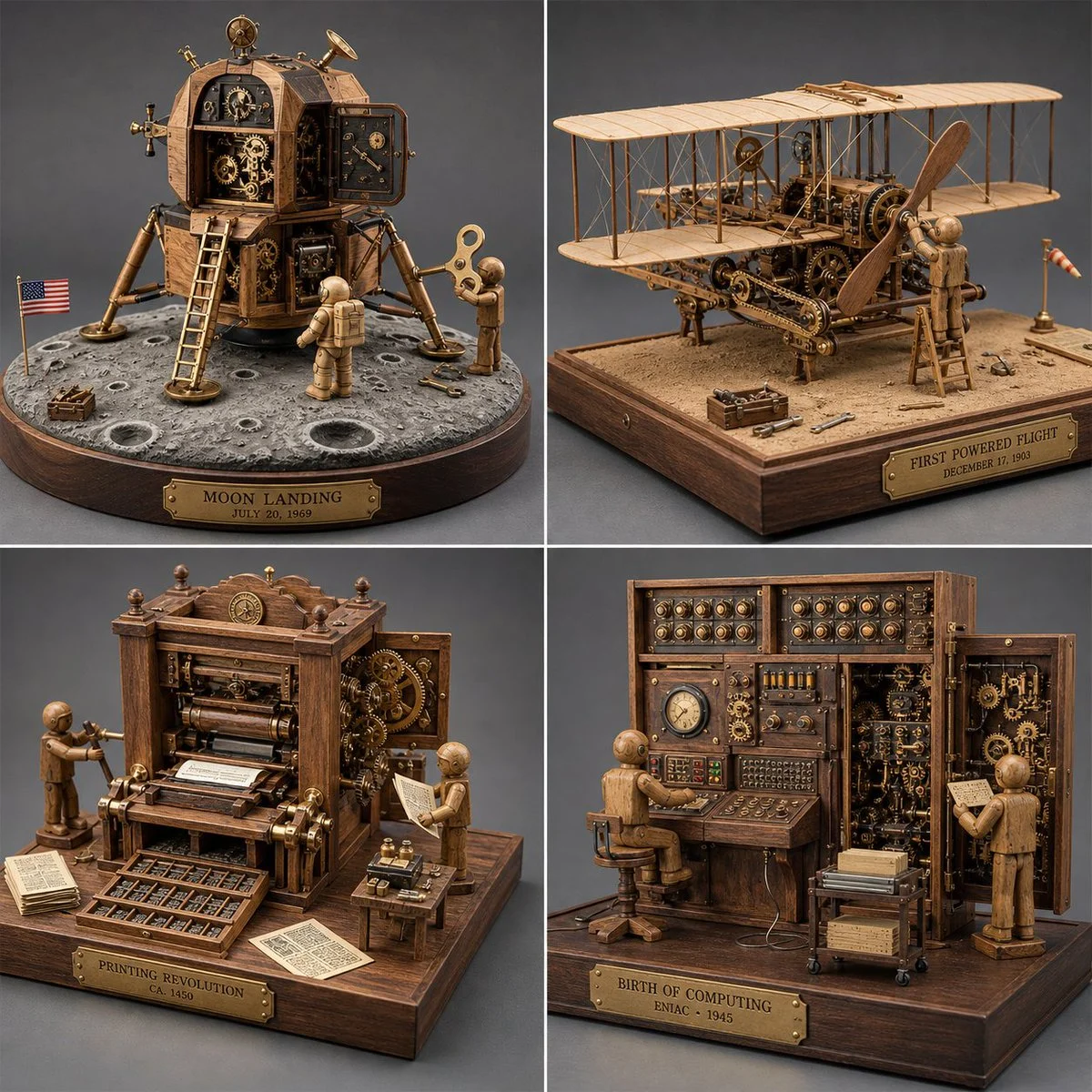 Clockwork Wonders of Human Achievement