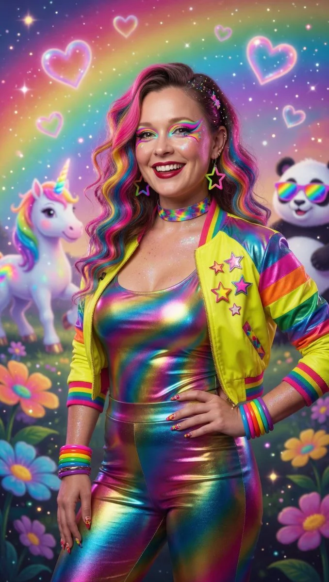 Colorful Dreamworld: Bold Lisa Frank-Inspired High Fashion Shoot