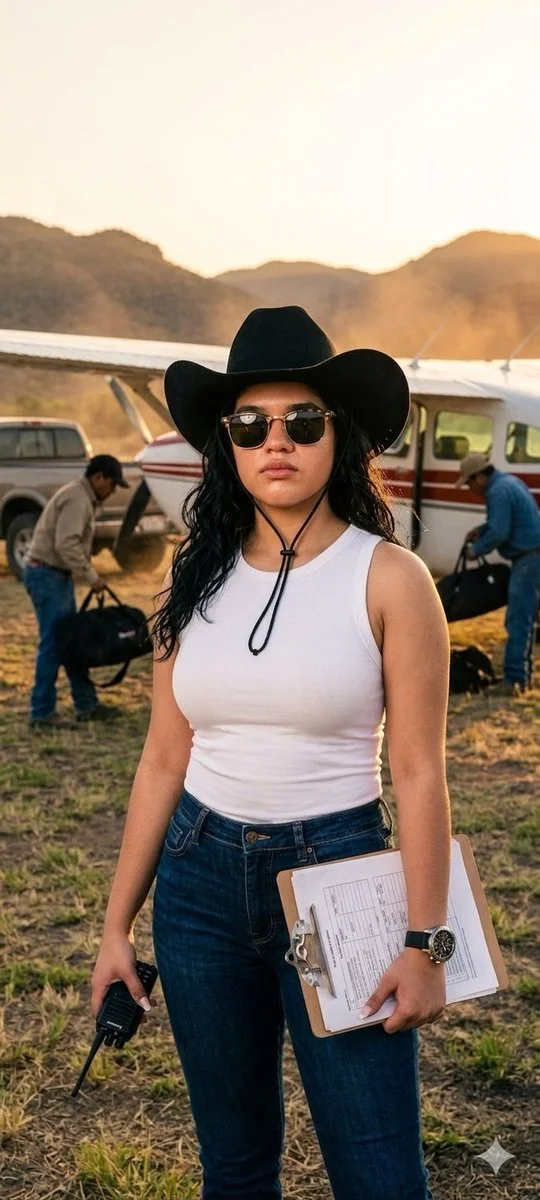 Commanding the Runway at Sunset