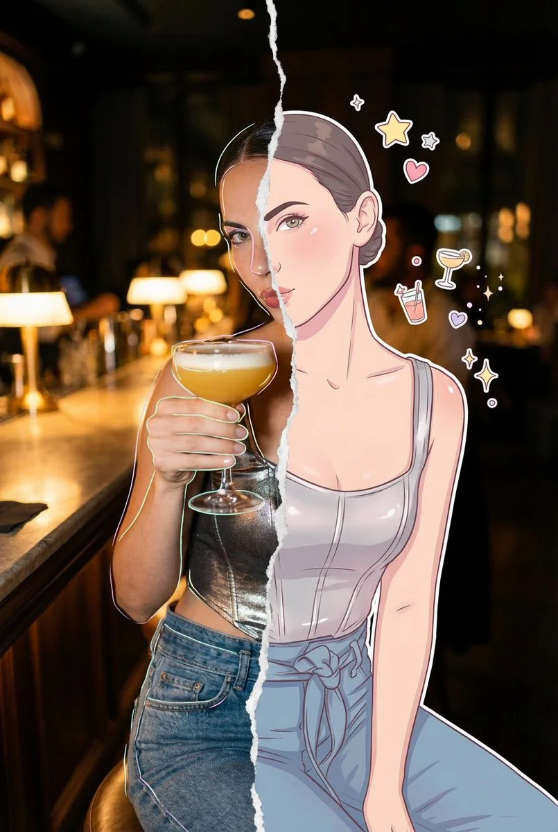 Concept Art Sketchbook: Playful Full-Body Portrait with Nano Banana Pro