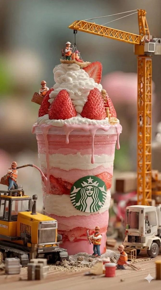 Constructing Sweet Dreams: Starbucks' Whimsical Frappuccino World