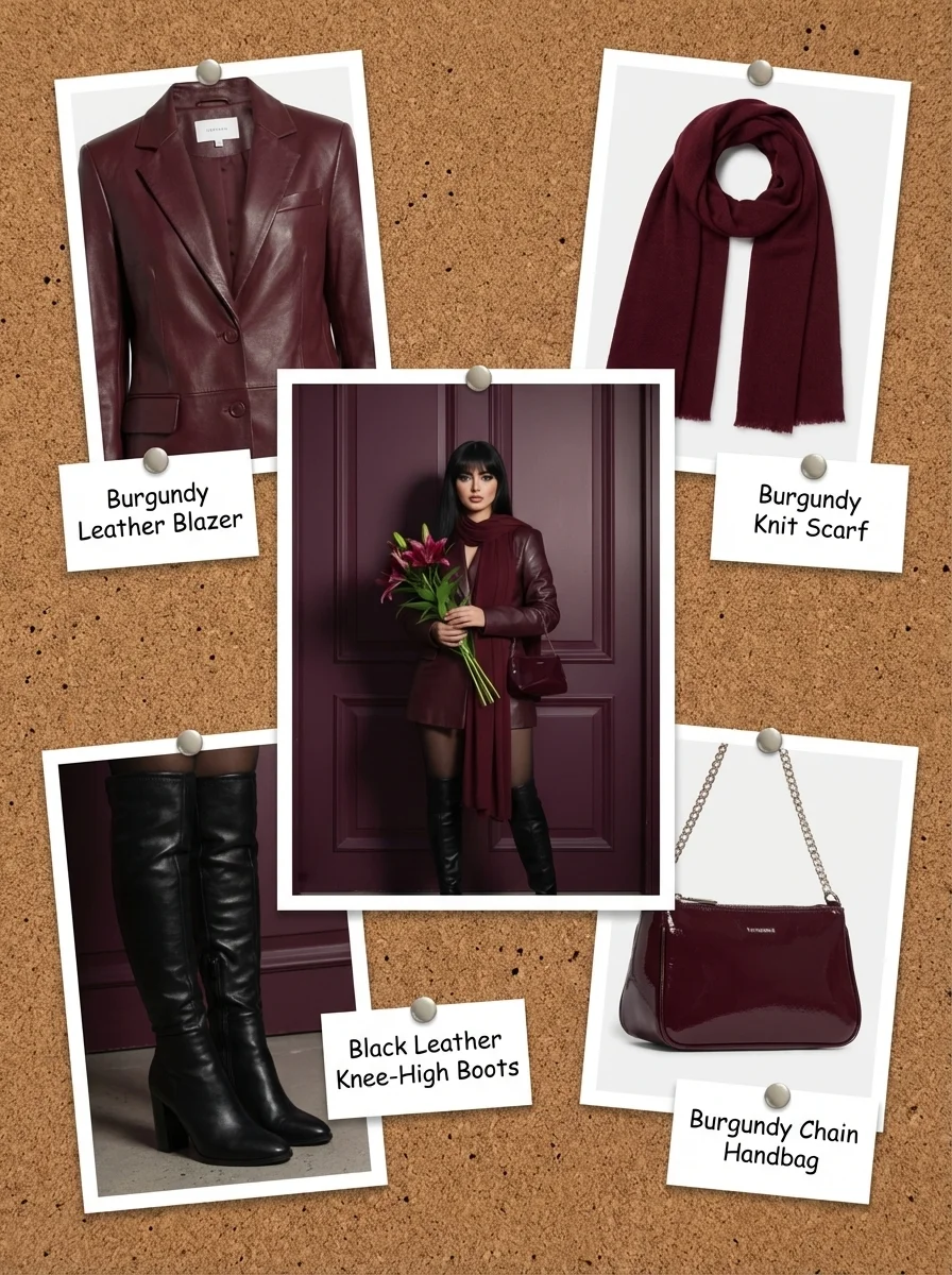 Corkboard Chic: A Fashion Collage Unveiled