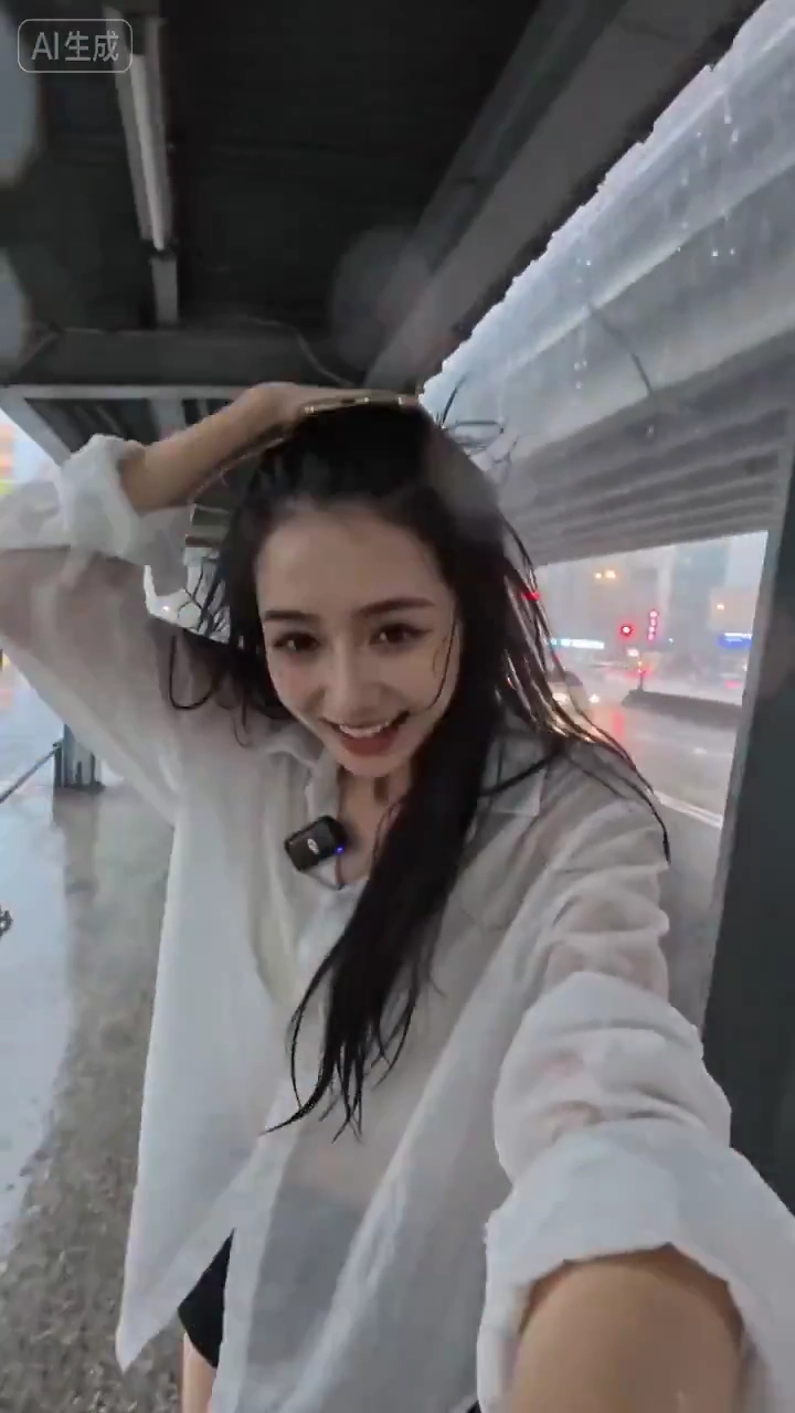 Taipei Rainy Day POV: A Wet and Playful Moment