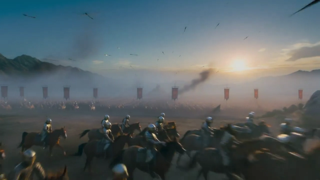 Epic Battlefield Clash at Sunrise