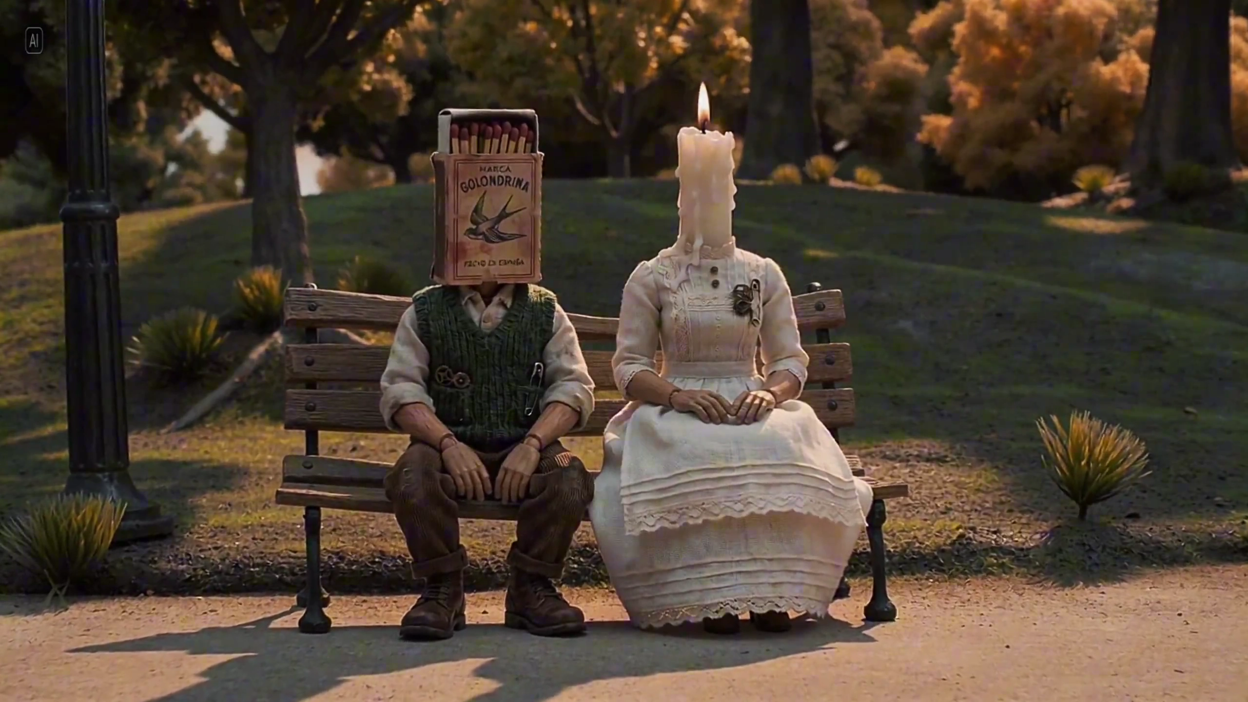 A Heartbreaking Tale in Clay: A Matchbox and Candle's Farewell