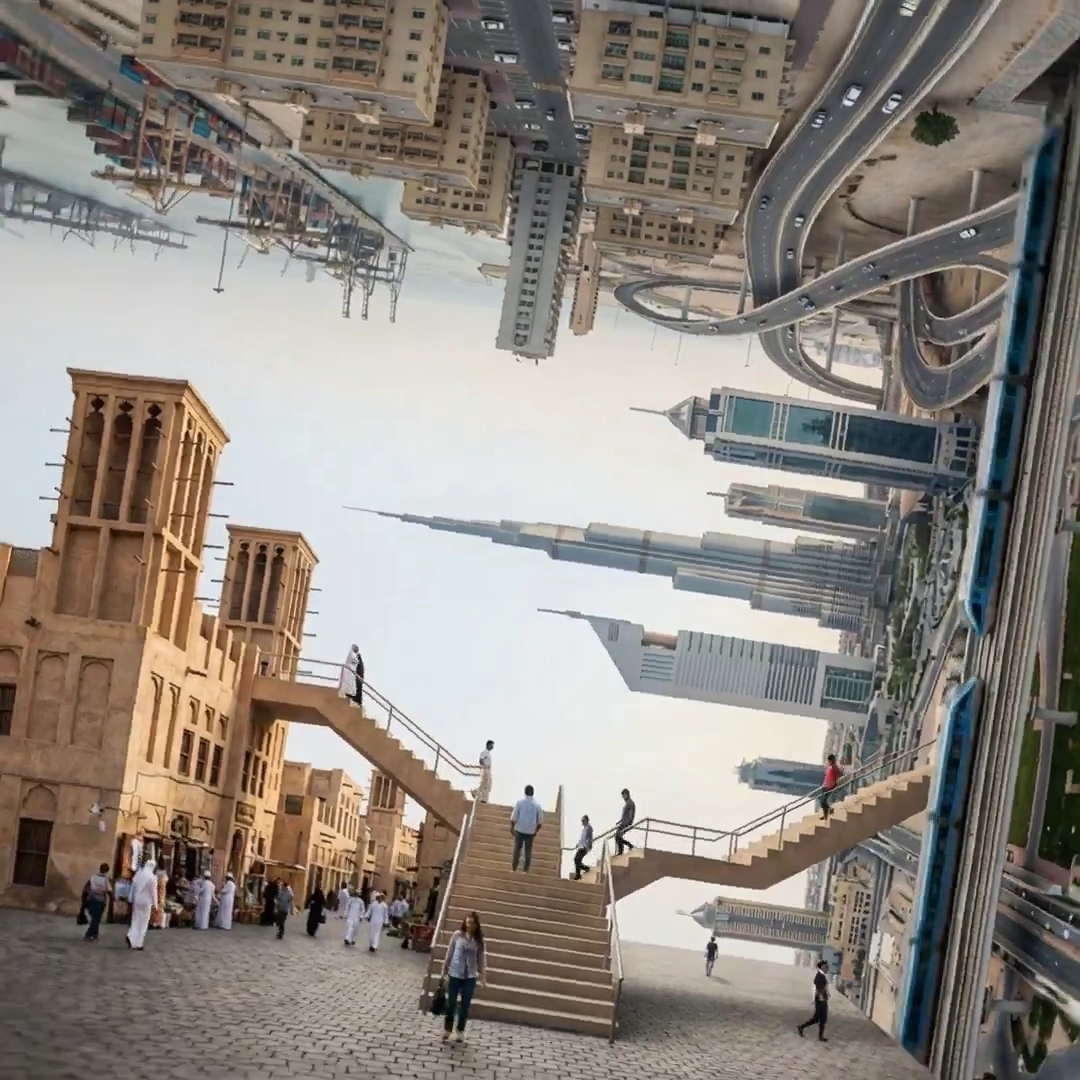 A City Torn Between Gravity and Imagination