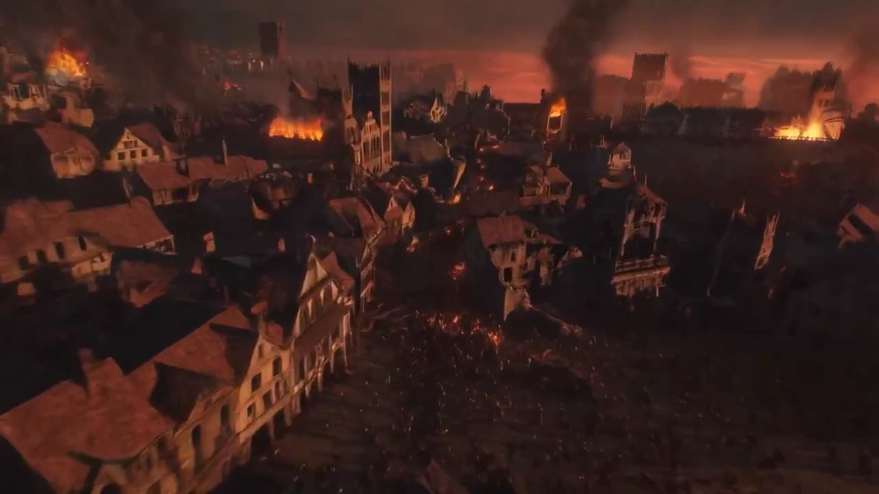 Crimson Siege: A Medieval City in Chaos