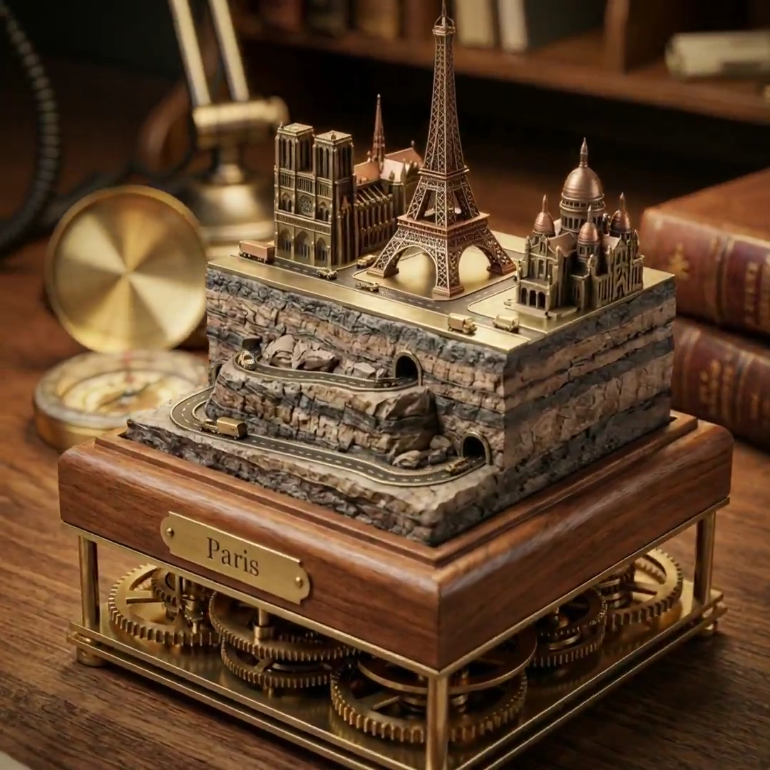 Macro Dioramas of Paris: Kinetic Miniature Wonders