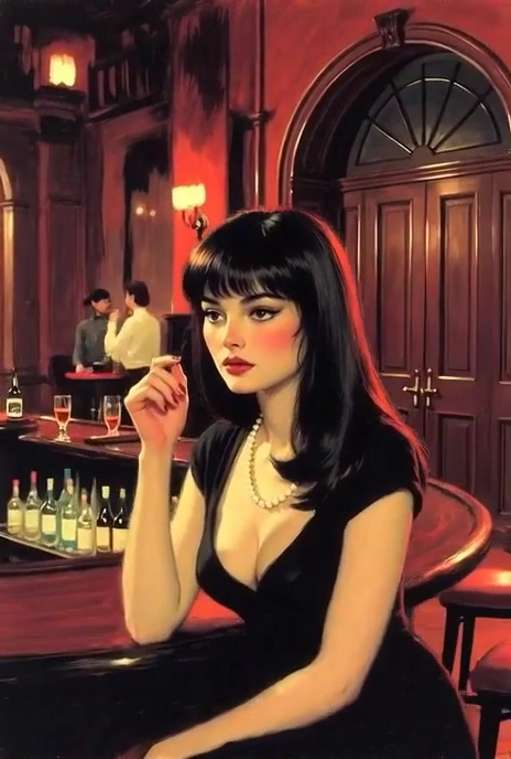 Retro Jazz Club Elegance in Motion