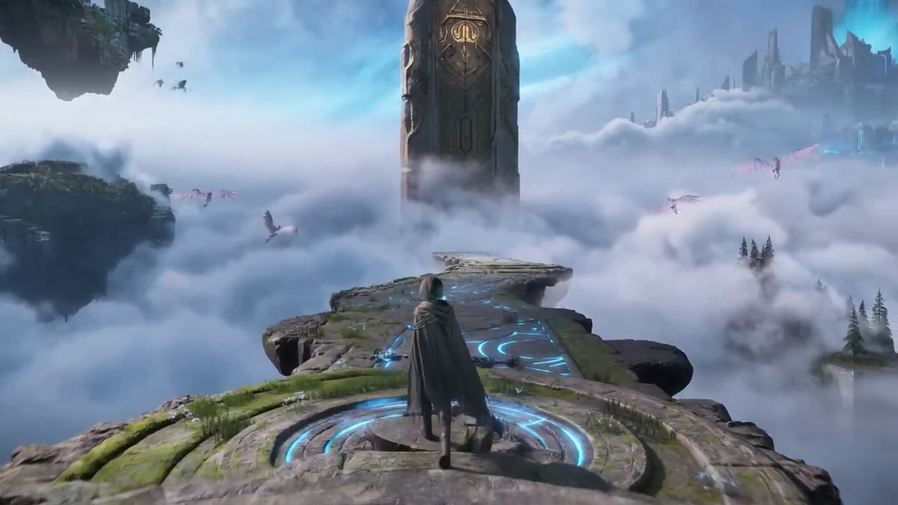 Mage's Ascent Across the Skybridge