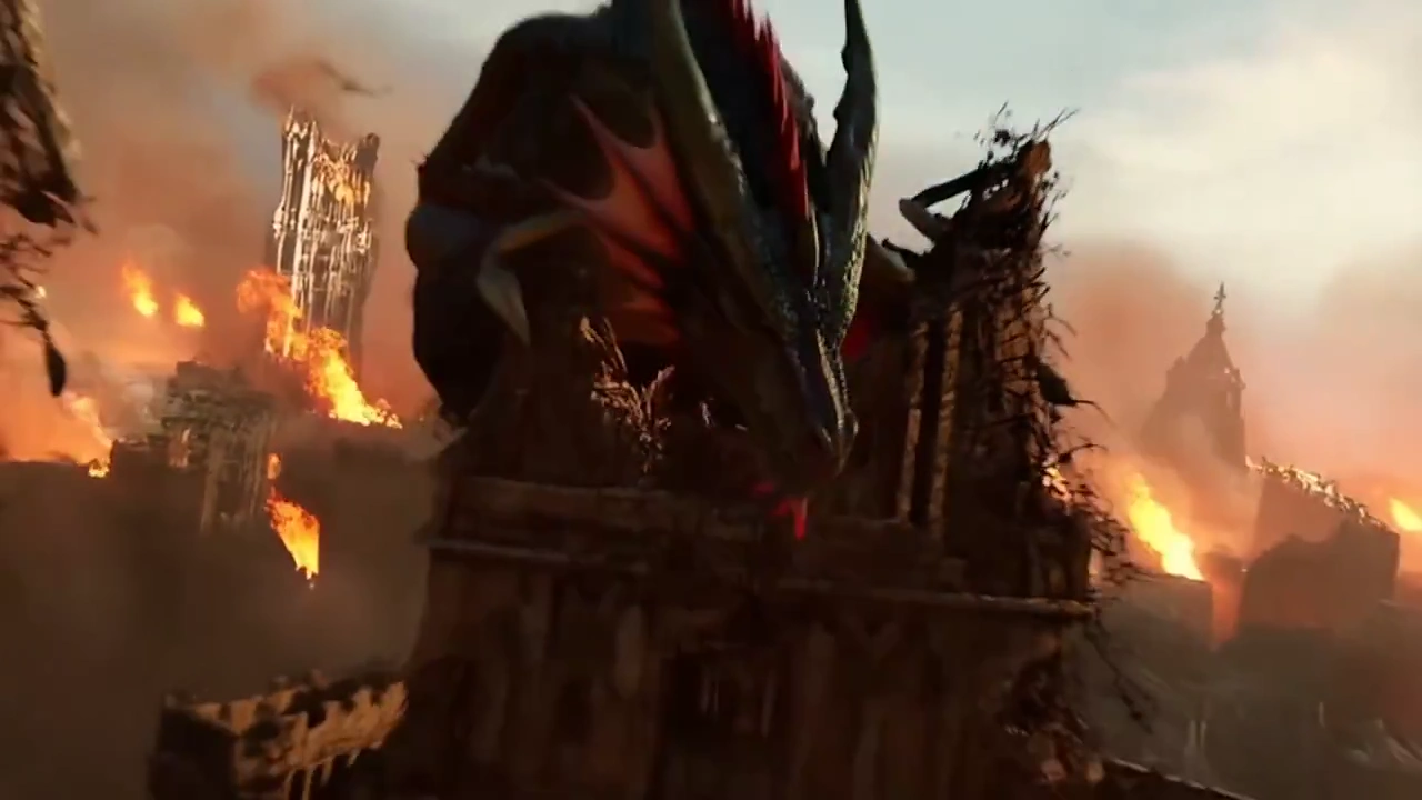 Dragon's Fury: A Heroic Flight Through a Burning City