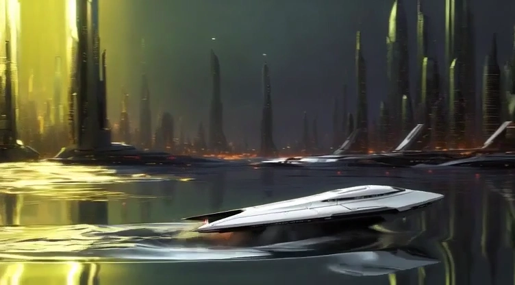 Neon Horizons: A Futuristic City Under the Stars