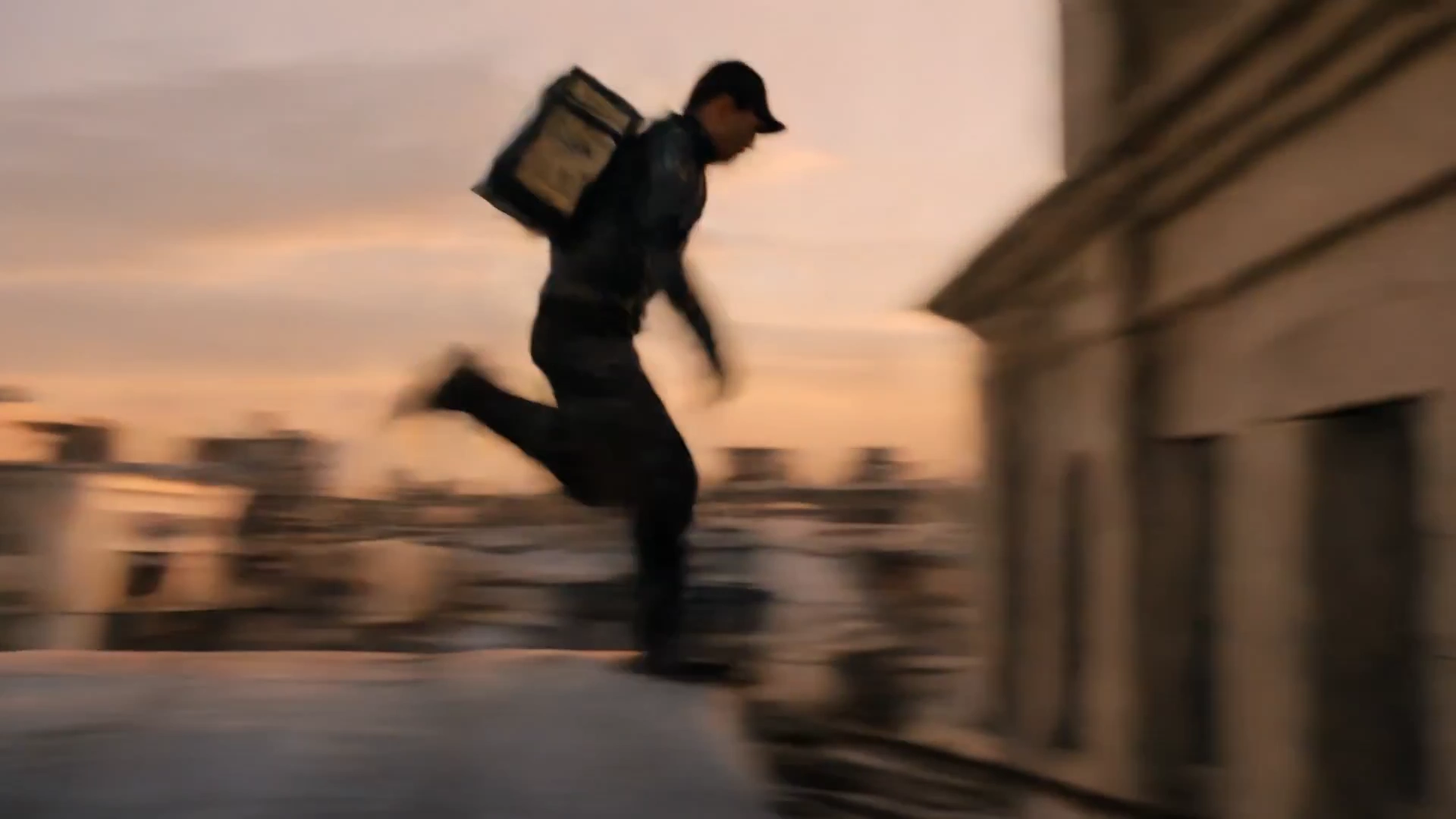 Clock Tower Collapse: A Courier's Daring Escape