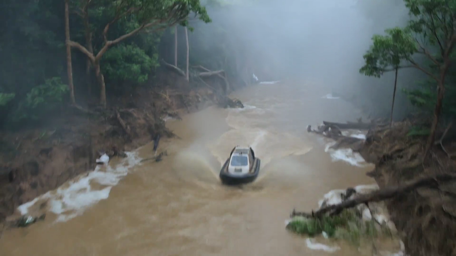 Into the Heart of the Tempest: Hovercraft’s Thrill Ride Through Flooded Forest