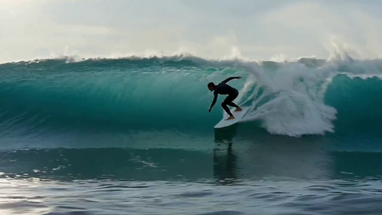 Chasing Waves: The Art of Flow and Balance in Surfer's Motion