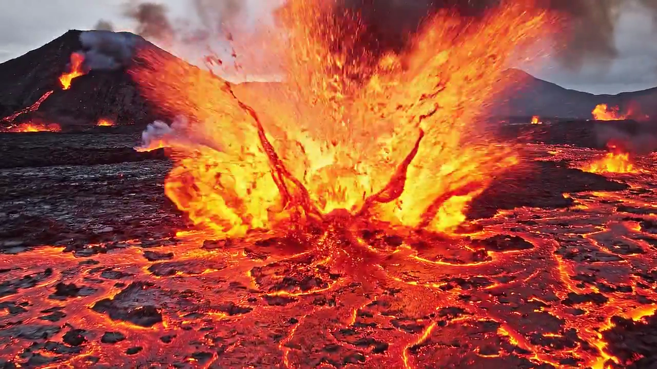 Flaming Lava Transforms into Text