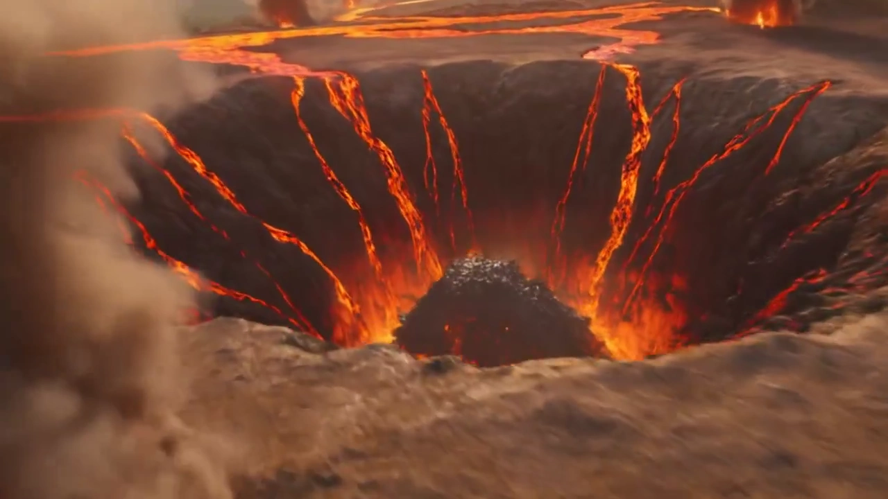 Volcano Eruption Meets Titan’s Lava Form