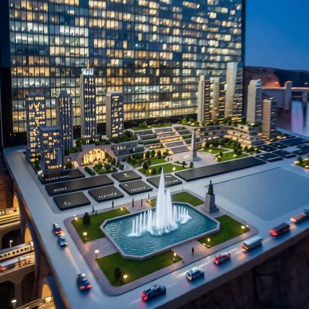 Digital Hardware Becomes Photorealistic Canyon Metropolis