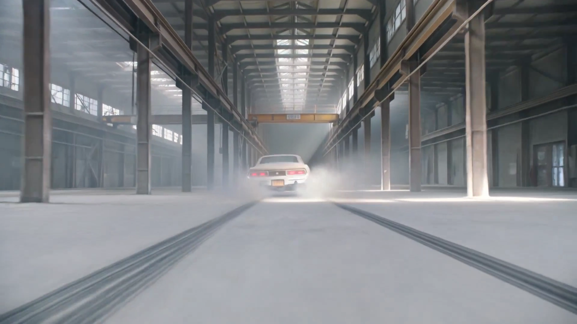 High-Speed Drift Through Industrial Ruins