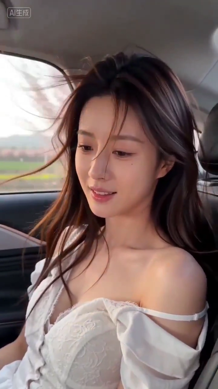 Wind-Kissed Moments: Portraits Through a Rolling Car