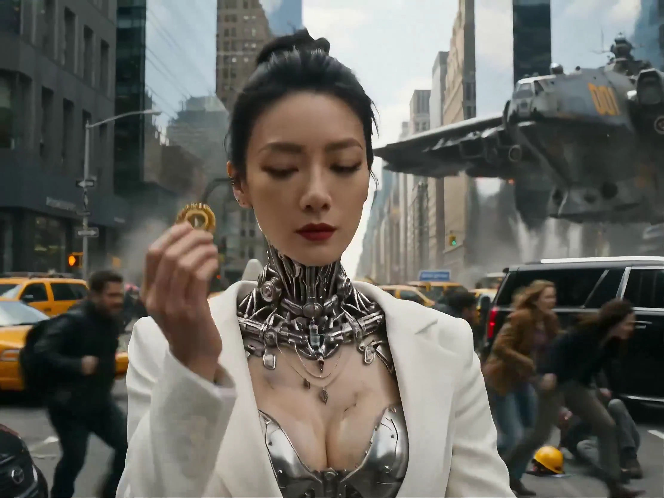 Mechanical Angel Awakens in the Middle of New York